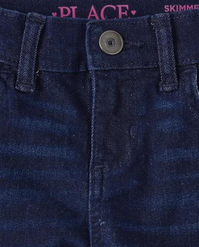Vista 2 de The Children's Place Girls' Denim Skimmer Shorts 2 Pack