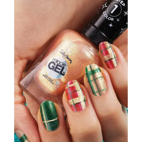 Vista 8 de Sally Hansen Miracle Gel Merry and Bright Collection Shine Bright Like a Menorah - 0.5 fl oz