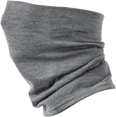 Vista 2 de Villand Polaina de cuello 100% lana merino para hombres y mujeres, calentador de cuello de doble capa sin costuras para deportes de invierno