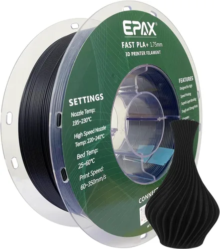 Vista 25 de EPAX High Speed PLA+ Filamento para Impresora 3D, Filamento de Impresión 3D de PLA Rápido, 1.75mm, Precisión Dimensional +/- 0.03 mm, Carrete de 1KG