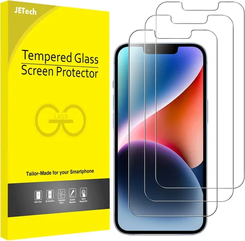 Vista 15 de JETech Protector de pantalla para iPhone SE 3/2 (edición 2022/2020), 4.7 pulgadas, película de vidrio templado, paquete de 3