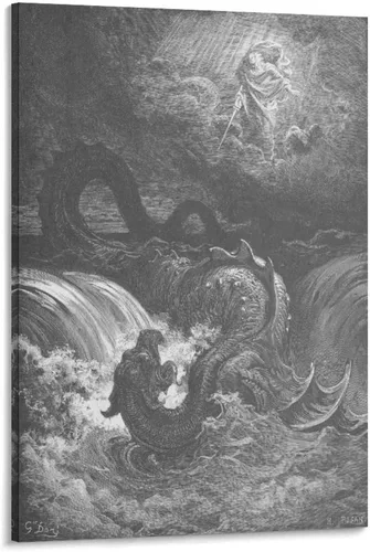 Vista 23 de 20 obras maestras por Gustave Dore - Póster artístico de Adán y Eva expulsados del Edén y arte de pared, póster moderno para decoración