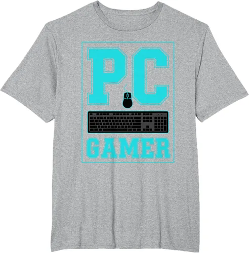 Vista 84 de PC Gamer Gaming Teclado Ratón Esports Computer Fan Camiseta
