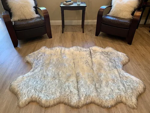 Vista 94 de LAMBZY Alfombra de pelo de oveja sintética, hipoalergénica, súper suave, sedosa para sala de estar, habitación de los niños, sofá