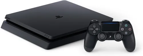 Vista 4 de PS4Slim paquete (2artículos) PlayStation 4Slim 1TB Jet Negro y Destiny 2disco de juego