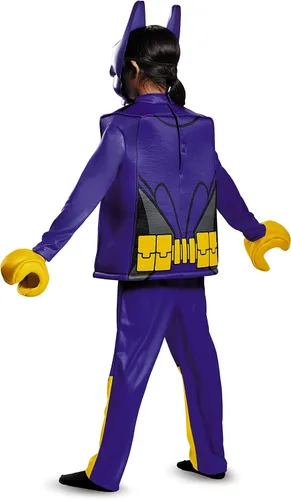 Vista 3 de Disguise Batgirl Lego - Disfraz de película de lujo color negro mediano 7-8