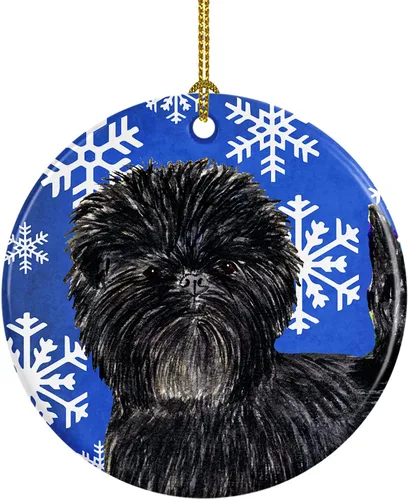 Vista 372 de Caroline's Treasures Cavalier Spaniel - Adorno de cerámica para colgar en el árbol de Navidad, para el hogar, Navidad, fiestas, regalo, 3 pulgadas