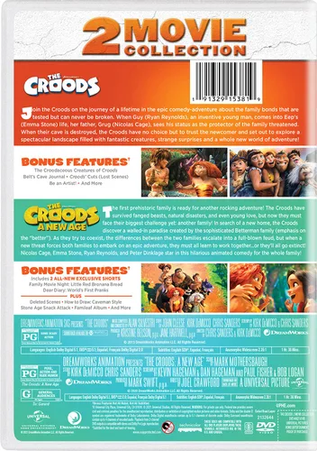 Vista 2 de The Croods 2-Movie Collection DVD