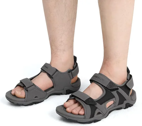Vista 5 de DREAM PAIRS Sandalias para hombre, senderismo, agua, playa, deporte, al aire libre, atléticas, con soporte de arco, sandalias de verano
