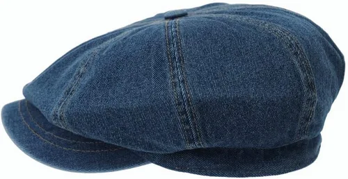 Vista 2 de WITHMOONS Sombrero de periódico de algodón de mezclilla Baker Boy Boina Gorra plana KR3613