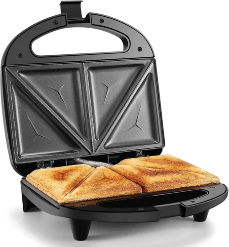 Vista 11 de OSTBA Panini - Parrilla de prensa, sandwichera de 4 rebanadas con placas