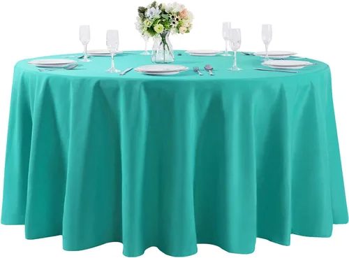 Vista 21 de Mantel rectangular de tela de poliéster lavable de 60 x 120 pulgadas, para decoración de bodas, fiestas, comedores, banquetes