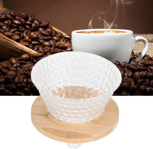 Vista 6 de Lazmin112 Gotero de café para verter sobre café, de vidrio reutilizable, embudo para cafetera, hervidor de agua, accesorios para cafetera