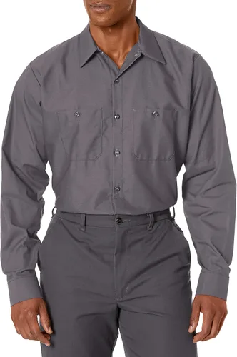 Vista 5 de Red Kap - Camisa de trabajo industrial de manga larga para hombre