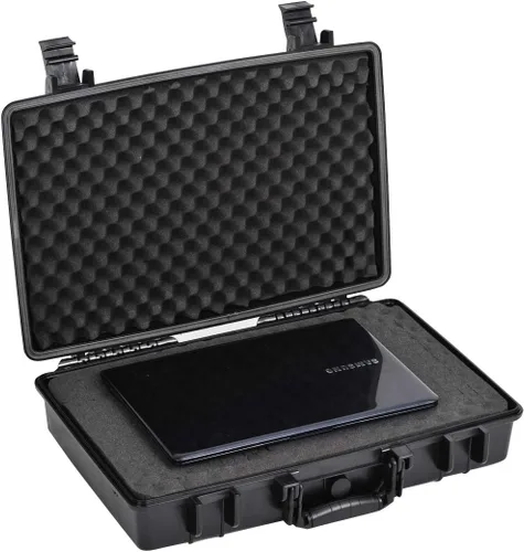 Vista 5 de MEIJIA Estuche Protector Impermeable Portátil, Estuche Duro para Cámara, Espuma de Ajuste Personalizado Insertada, Negro Elegante, Compatible