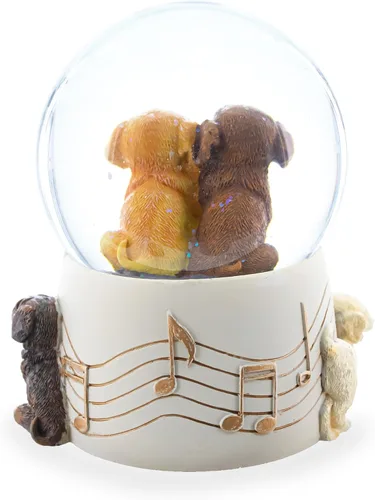 Vista 5 de Perros Fiesta Musical Agua Nieve Globo