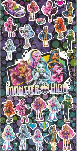 Vista 3 de Monster High - Rompecabezas para niños, de 4 a 8 años, paquete de 2 Rompecabezas de Monster High de 48 y 100 piezas con calcomanías, más Monster
