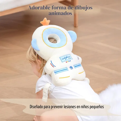 Vista 6 de Mochila protectora de cabeza de bebé con 3 rodilleras para caminar, astronautas