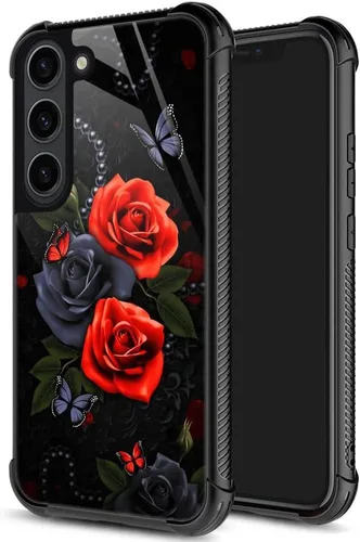 Vista 10 de ZHEGAILIAN Funda para Samsung Galaxy S23 Ultra, protección de grado militar, esquinas a prueba de golpes, funda antiarañazos para Samsung Galaxy S23