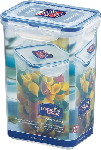 Vista 6 de Lock & Lock Almacenamiento de alimentos rectangular hermético, Sencillo
