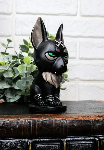 Vista 2 de Ebros Norsies Edición Coleccionista Fenrir - Figura pequeña de lobo gigante hijo de Loki de 4 pulgadas de alto, mitología vikinga nórdica, estatua