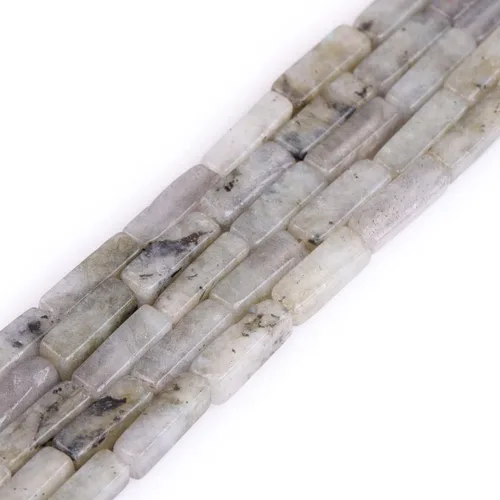 Vista 13 de GEM-Inside - Cubo cuadrado de piedra de larvikita negra natural de 0.157 x 0.512 in, columna cuboidea, cuentas de chakra para fabricación de joyas