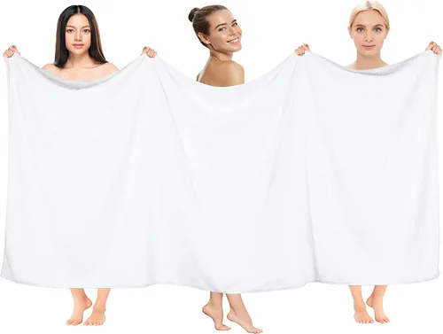 Vista 115 de Cotton Paradise Juego de 6 toallas, 100% algodón suave y absorbente turco para baño, 2 toallas de baño, 2 toallas de mano, 2 toallitas, juego
