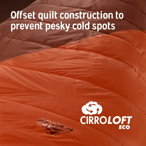 Vista 8 de Kelty Cosmic Synthetic Fill - Saco de dormir de 0 grados para mochilero, regular – correas de compresión, saco de cosas incluido Backpacking