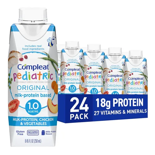 Vista 5 de Compleat Fórmula de alimentación pediátrica original pediátrica sin sabor de 8.45 onzas, 12