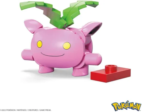 Vista 5 de MEGA Pokemon Hoppip - Juego de construcción con 21 ladrillos y piezas compatibles y Poke Ball, juego de regalo de juguete para edades de 6 años