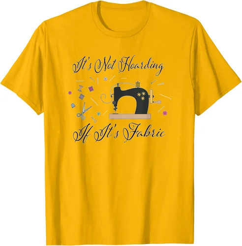 Vista 61 de It's Not Hoarding If Its - Camiseta de costura para acolchado, Blanco, S