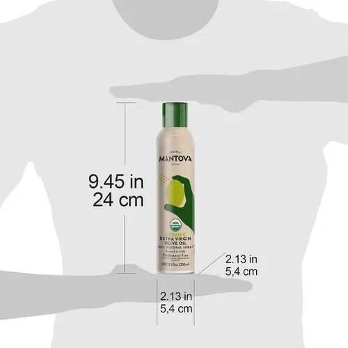 Vista 6 de Mantova Spray de aceite de oliva extra virgen orgánico italiano, 250ml