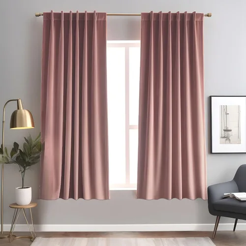 Vista 28 de Cortinas opacas de terciopelo negro para sala de estar, 52 pulgadas de ancho x 63 pulgadas de largo, cortinas opacas de lujo para dormitorio