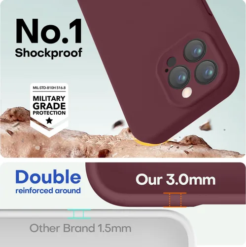Vista 310 de LOVE 3000 Diseñada para Funda iPhone Air, Silicona Premium [Compatible con Magsafe][Forro de Microfibra Suave Anti-Rayones] Funda Protectora