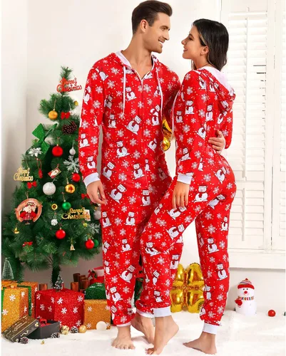 Vista 5 de Meagilis Conjuntos de pijamas de Navidad familiares a juego para la familia, pijamas de Navidad para la familia, conjuntos de ropa de dormir