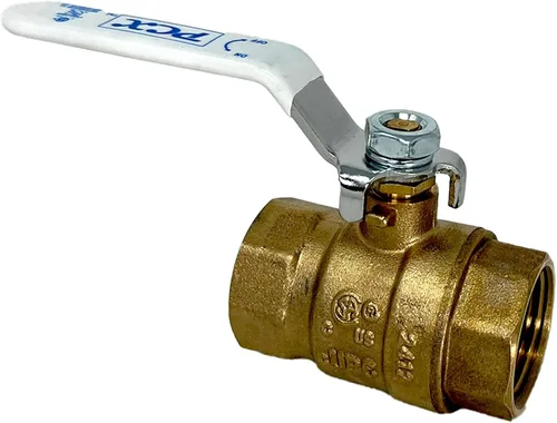 Vista 3 de 1-Pack Válvula de bola de gas recta FIP de 1/2 pulgada, de latón resistente a la oxidación, apertura/cierre de cuarto de vuelta, certificada por CSA