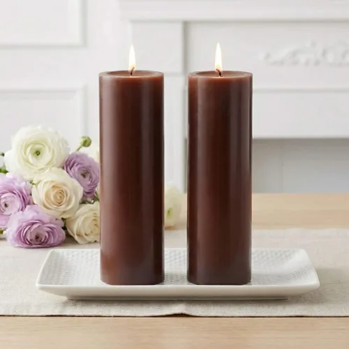 Vista 18 de Richland® Juego de 20 velas de pilar de 2 x 3 pulgadas, color marfil sin perfume