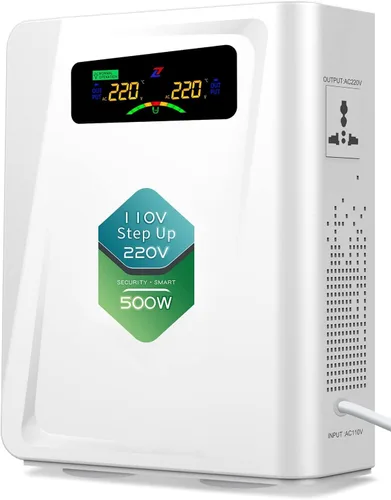 Vista 11 de Transformador de 220 V a 110 V de 1000 W, convertidor de voltaje de energía sin ruido, con diez funciones de protección, adecuado para máquinas