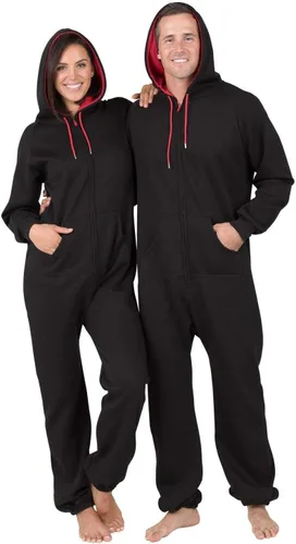Vista 3 de Joggies - Pijamas con capucha a juego para la familia Pijama de una pieza sin pies para niños, niñas, hombres, mujeres y mascotas