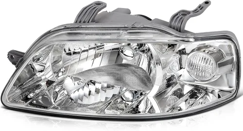 Vista 9 de SCITOO - Conjunto de faros delanteros compatibles con Chevy AVEO 2004-2008, carcasa cromada transparente en par, GM2502241