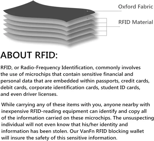 Vista 22 de VanFn Cartera RFID para pasaporte de viaje, soporte para pasaporte familiar, organizador de documentos de viaje serie P.Travel (nailon, gris)