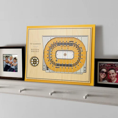 Vista 2 de YouTheFan NHL - Arte de pared 3D StadiumViews de 5 capas 17 x 13