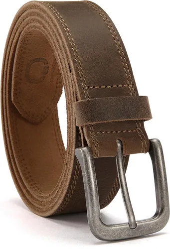 Vista 24 de CHAOREN Cinturones de cuero para hombre - Cinturón de 35mm de cuero genuino para jeans - Regalo para hombre para vestir casual