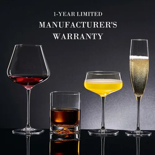Vista 15 de JBHO Copas de Martini, juego de 4 copas de cupé de cristal, 10 Oz, copas de cóctel grandes y elegantes, copas de champán sopladas a mano