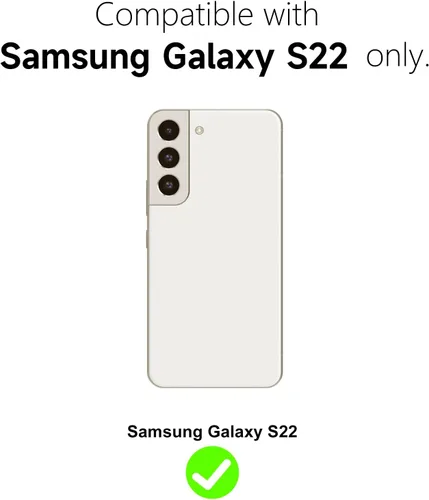 Vista 2 de Svanove Funda magnética de silicona para Samsung Galaxy S22, compatible con Magsafe, bonita funda para mujer, goma de gelatina brillante delgada