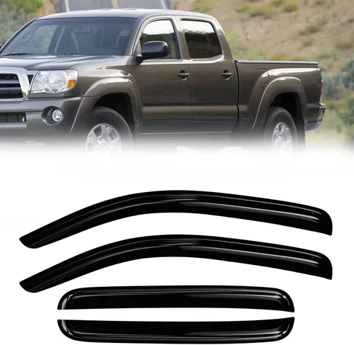 Vista 55 de Protectores de lluvia de ventana para Ford F150 SuperCab 2004-2014 2 piezas deflector de ventana para 09-14 F-150 con 2 puertas delanteras