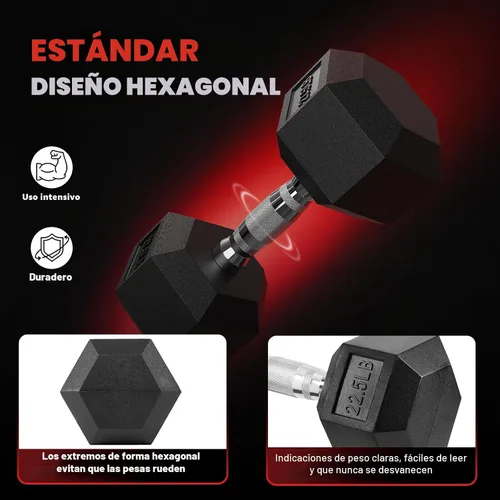 Vista 3 de Hex Dumbbell Sets with Rack, 85-560lb Dumbbell Weight Set & Storage Rack