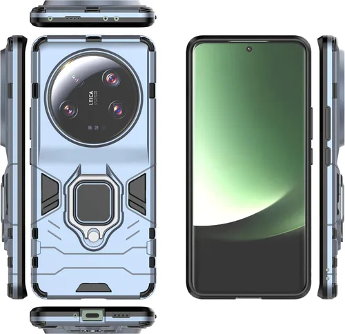 Vista 21 de Funda para Xiaomi Redmi Note 12S 4G Caso,Soporte de montaje magnético para coche Funda Shell para Xiaomi Redmi Note 12S 4G Caso Azul