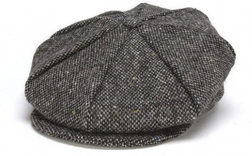 Vista 5 de Hanna Hats Gorra Donegal Tweed de 8 piezas para hombre