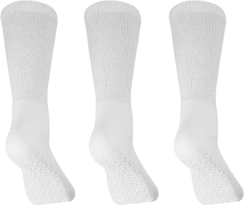 Vista 21 de Personal Touch Calcetines unisex para hombre o mujer, para diabéticos, cómodos, para hospital, 9 pares